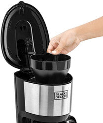 BLACK+DECKER 10 Cup Drip Coffee Maker Black Silver
