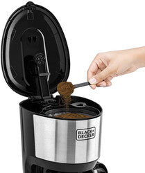 BLACK+DECKER 10 Cup Drip Coffee Maker Black Silver