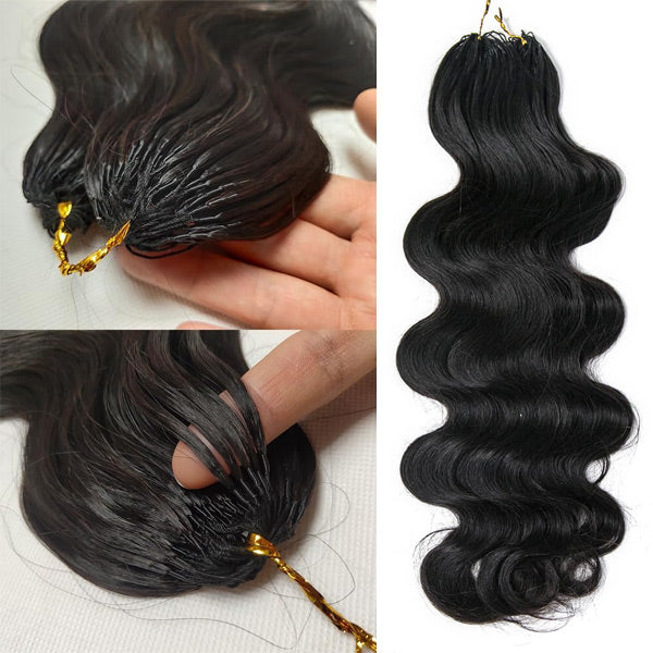 Indian Natural Hair – Body Wave Crochet Human Hair – 18 Inch (Beginner Friendly)