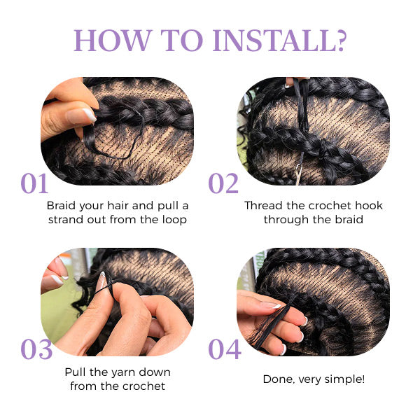 Indian Natural Hair – Body Wave Crochet Human Hair – 18 Inch (Beginner Friendly)